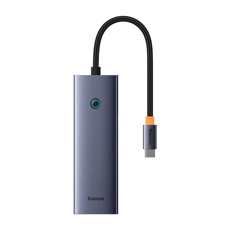 4in1 Hub Baseus UltraJoy USB-C do 3x USB 3.0 + RJ45 (space grey) - Product Image 2