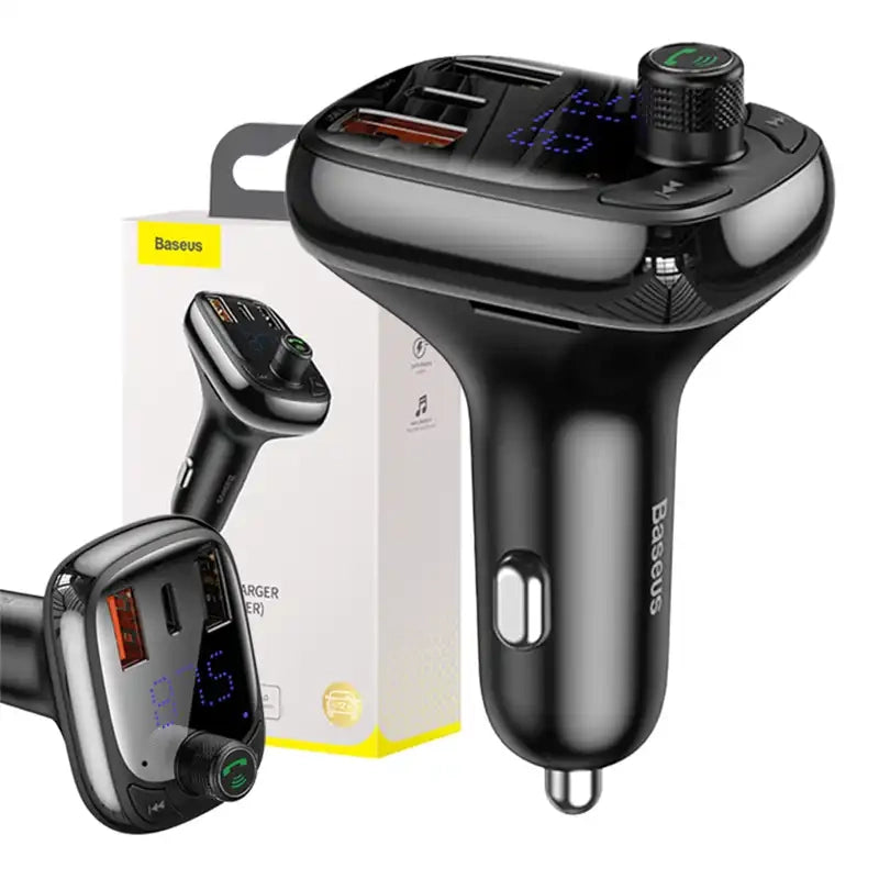 Car Bluetooth MP3 Player Baseus T Shaped S-13 Black OS - Product Image 8