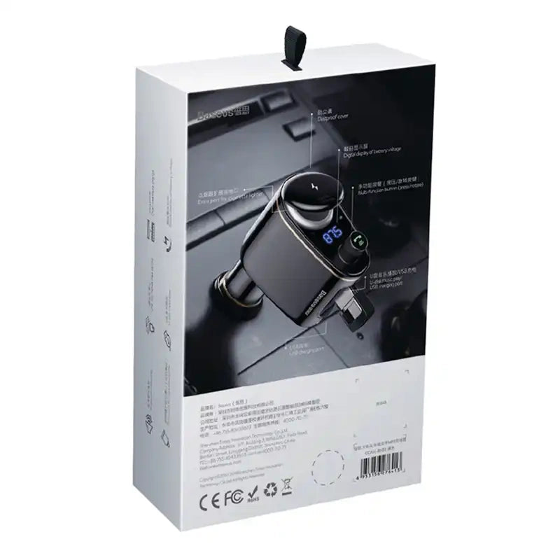 Car Bluetooth MP3 Player Baseus S-06Black OS - Product Image 8
