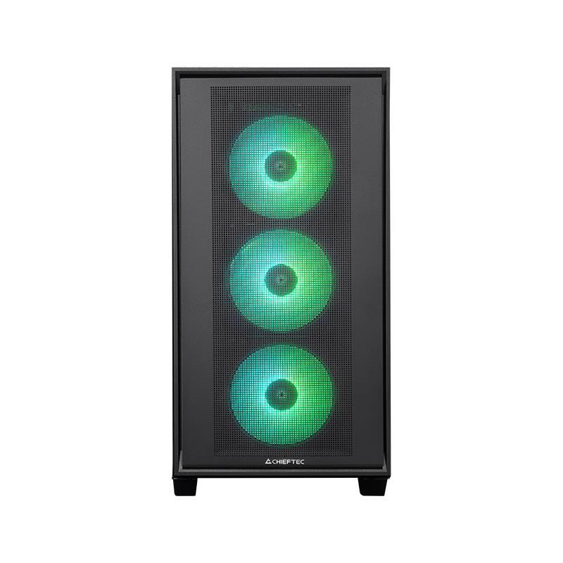 Case CHIEFTEC HUNTER 3 MidiTower Case product features Transparent panel Not included ATX EATX MicroATX MiniITX Colour Black GS-03B-OP