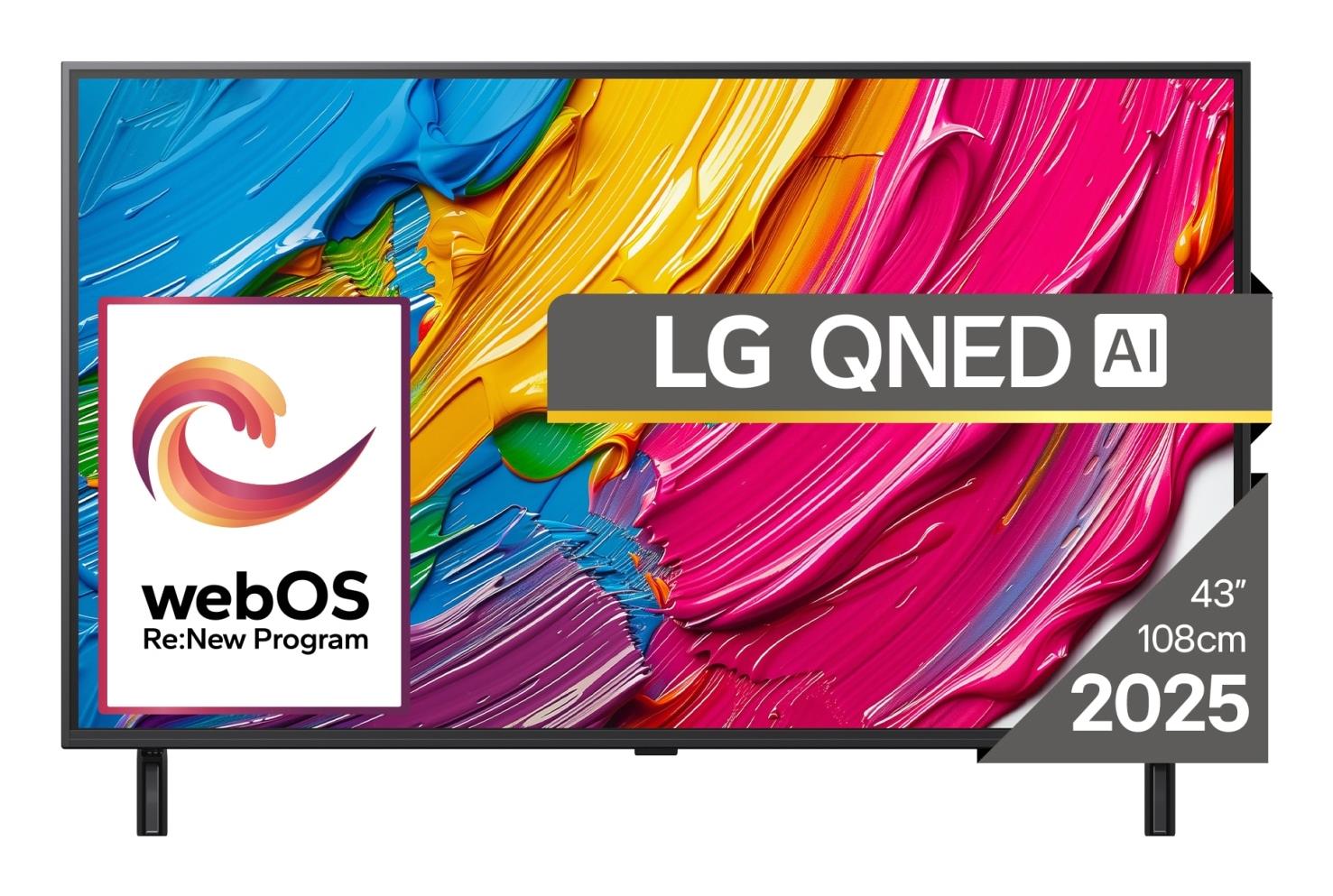 TV Set LG 75" 4K/Smart 3840x2160 Wireless LAN Bluetooth webOS Black 75QNED80A3A