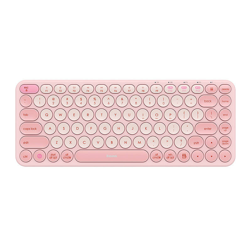 Baseus K01A Wireless Tri-Mode Keyboard Baby Pink - Product Image 2