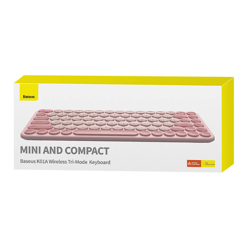 Baseus K01A Wireless Tri-Mode Keyboard Baby Pink - Product Image 9