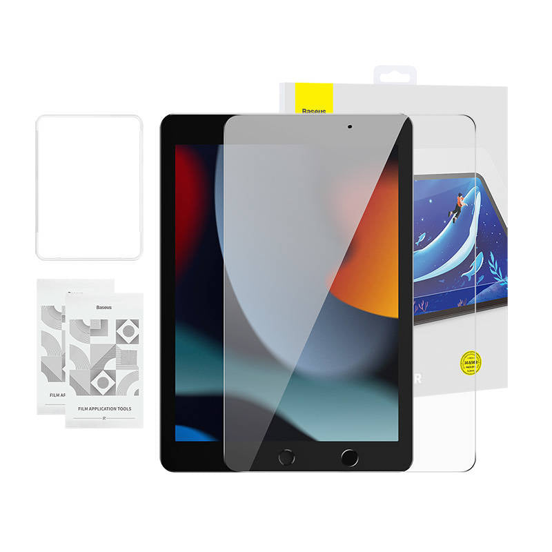 Tempered Glass Baseus Crystal 0.3 mm for iPad Pro/Air3/ 10,2" iPad 7/8/9 (2szt.) + cleaning kit - Product Image 1