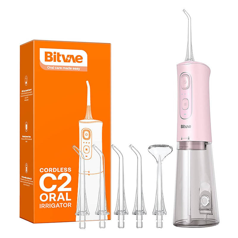 Water flosser with nozzles set Bitvae C2 (pink) - Product Image 1