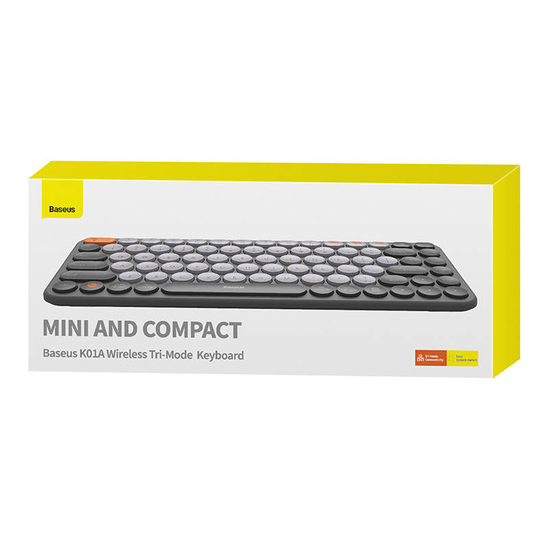 Baseus K01A Wireless Tri-Mode Keyboard Frosted Gray - Product Image 9