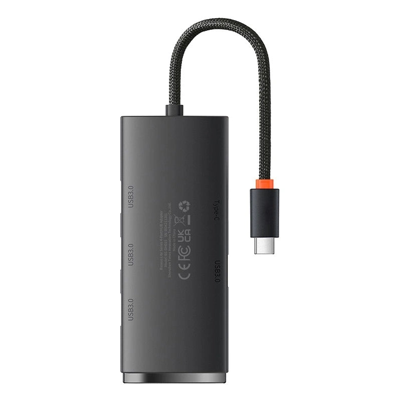 HUB Adapter 4-Port USB-C Baseus OS-Lite 25cm (Black) - Product Image 2