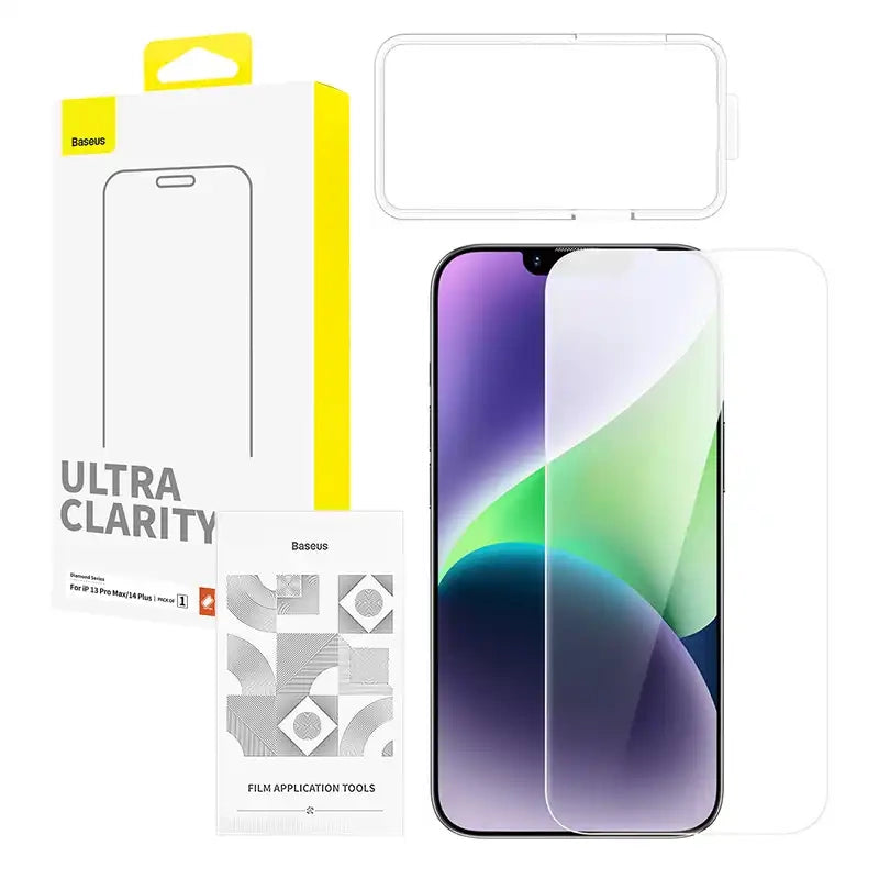 Tempered Glass screen protector Baseus OS Diamond Series HD for Iphone 13 Pro Max/14 Plus(Clear) - Product Image 1
