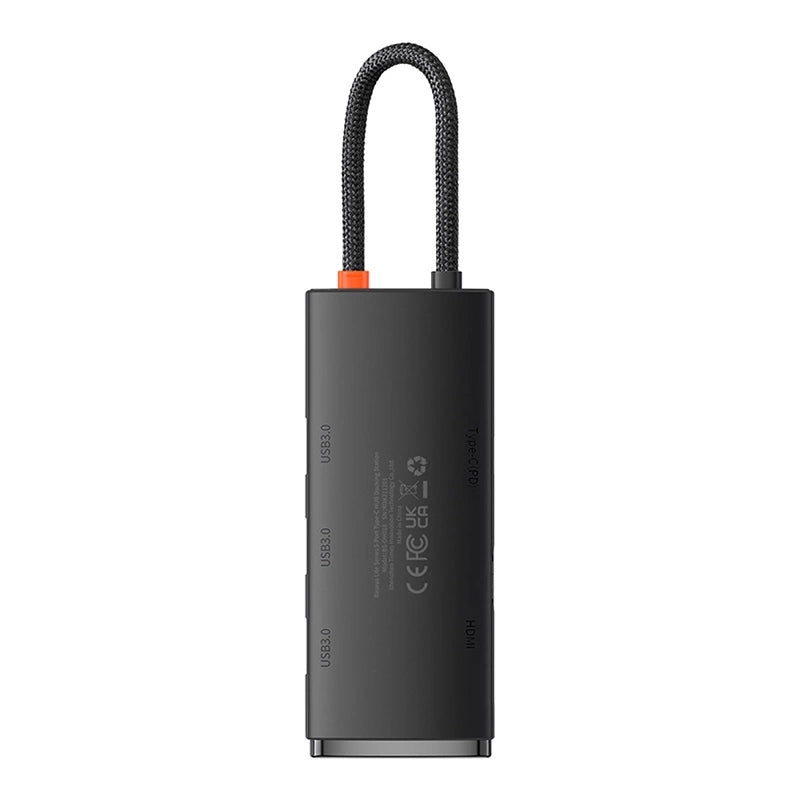 HUB Baseus Lite Series 5-Port USB-C to HDMI+USB3.0x3+PD (Black) - Product Image 2