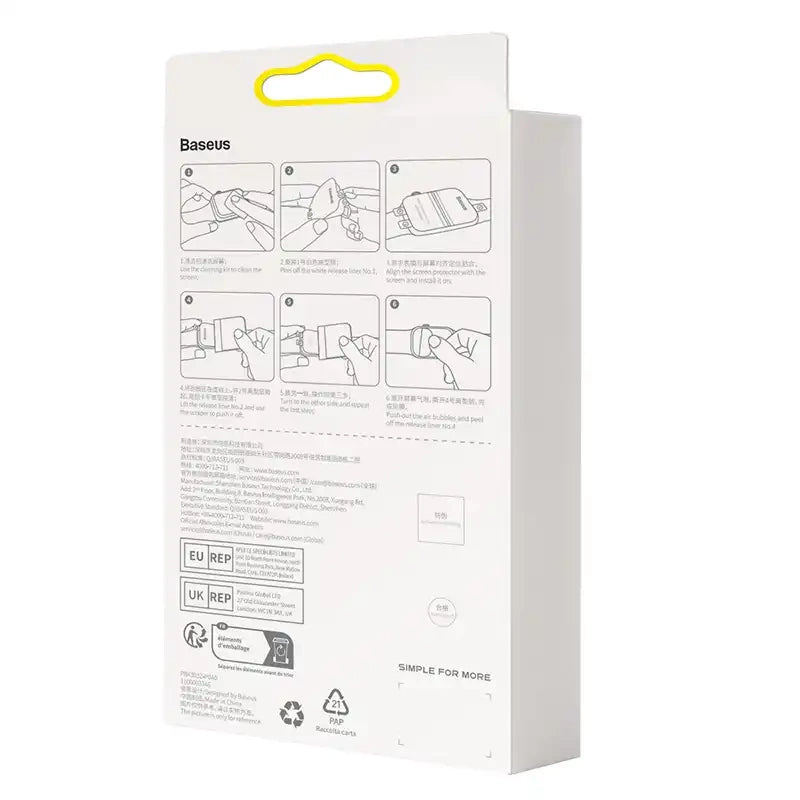 Baseus 41mm Protective Film for AP Watch 7/8, Clear - Product Image 6