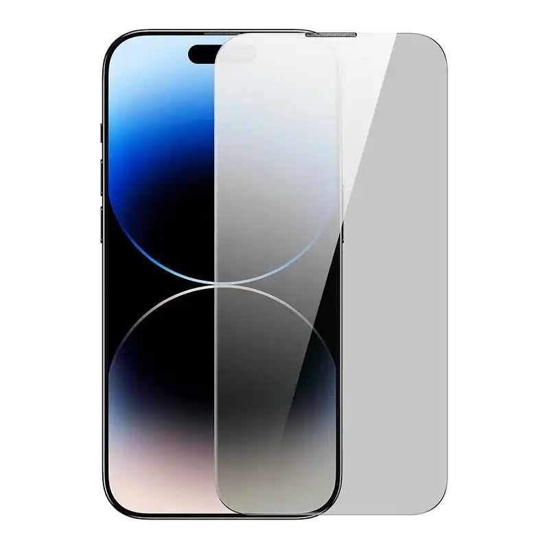 Privacy tempered Glass Baseus Iphone 14 Pro Max (2pcs) with 2 cleaning kits and dust-proof installation tool - Product Image 2