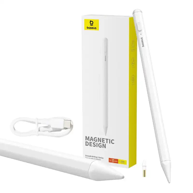 Smooth Writing 2 Baseus Stylus Lite with LED indicator (white) - Product Image 1