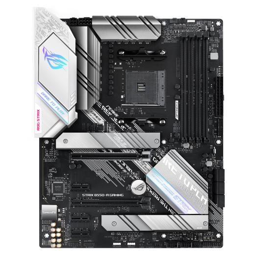 Mainboard ASUS AMD B550 SAM4 ATX 3xPCI-Express 3.0 1x 1xPCI-Express 3.0 4x 1xPCI-Express 4.0 16x 2xM.2 Memory DDR4 Memory slots 4 1xHDMI 1xDisplayPort 2xAudio-In 3xAudio-Out 2xUSB 2.0 1xUSB type C 5xUSB 3.2 1xOptical S/PDIF 1xRJ45 ROGSTRIXB550-AGAMING