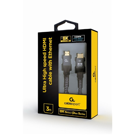 Cablexpert | Ultra High speed HDMI cable with Ethernet, 8K select plus series | CCB-HDMI8K-3M | 2 x Type-A | HDMI 2.1 do