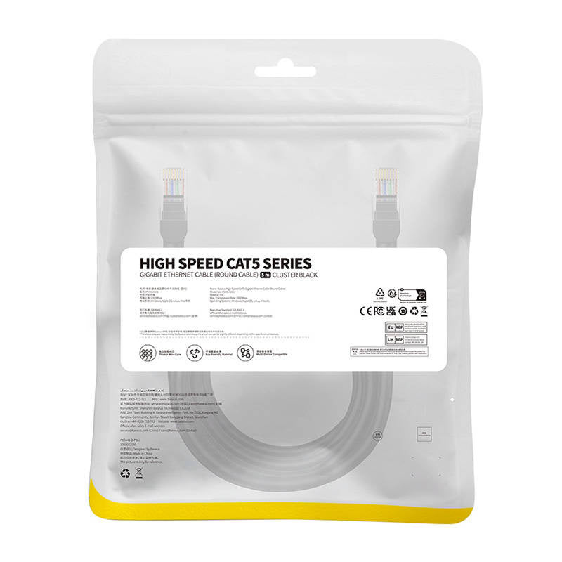 Baseus Ethernet CAT5, 5m network cable (black) - Product Image 9