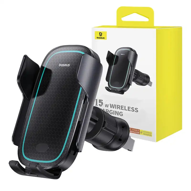 Wireless Charging Car Mount Baseus MilkyWay Pro 15W (black) - Product Image 9