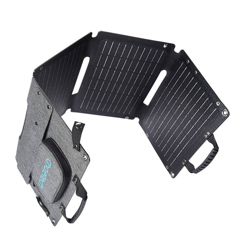 Choetech SC006 foldable solar charger 40W 1xUSB QC, 1xUSB-C PD (gray) - Product Image 1