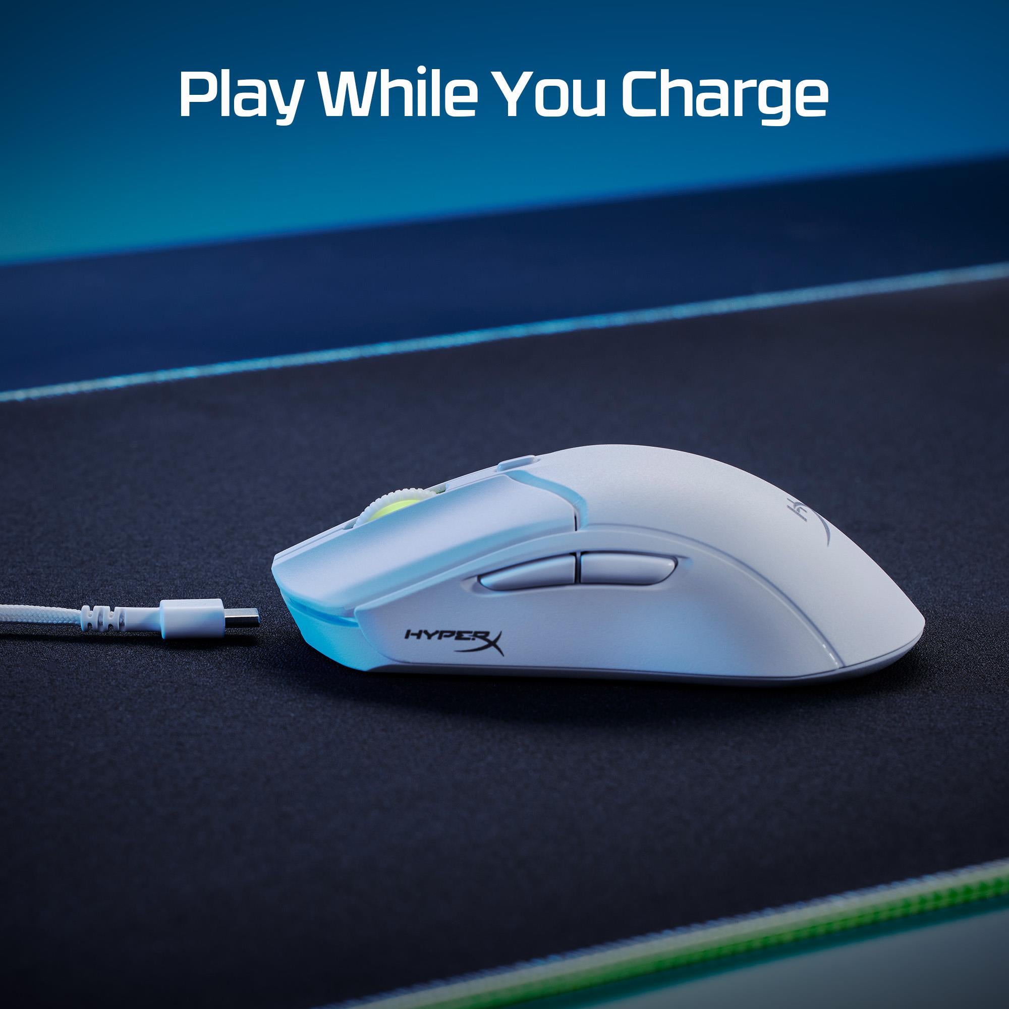 MOUSE USB OPTICAL WRL/PULSEFIRE HASTE 2 WHITE HYPERX