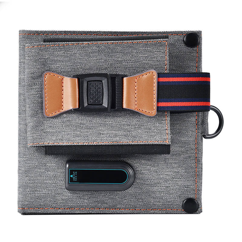 Foldable solar charger Choetech SC004 14W, 1xUSB (grey) - Product Image 2