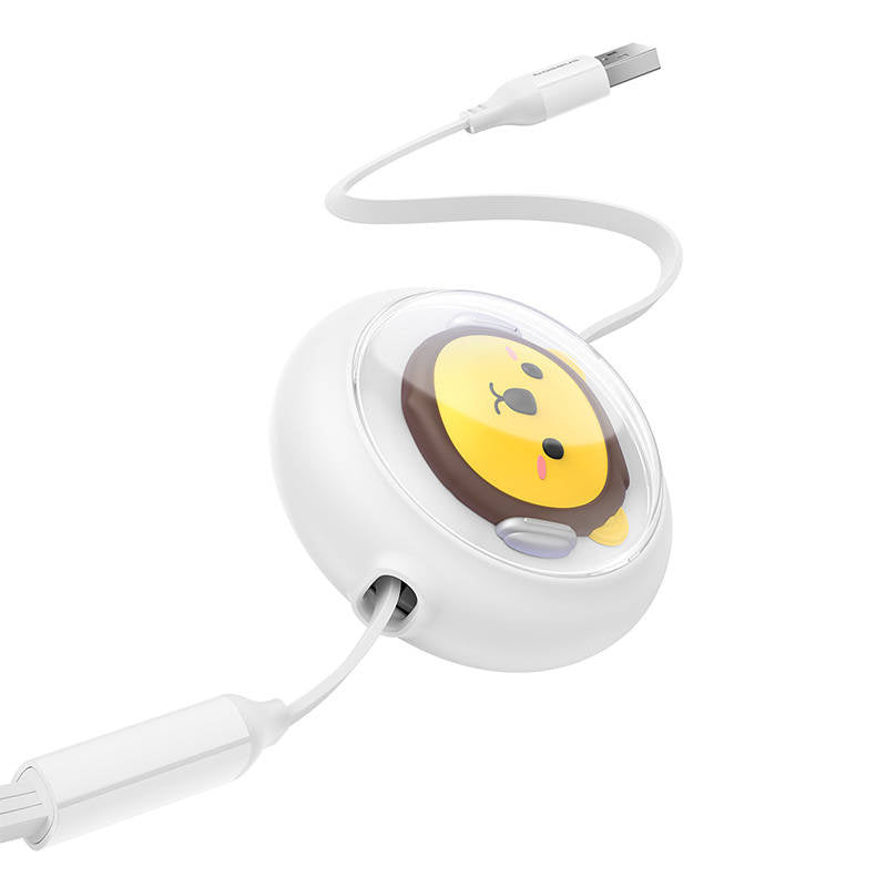 Charging Cable 3w1 Baseus USB to USB-C, USB-M, Lightning 3,5A, 1,1m (White) - Product Image 4