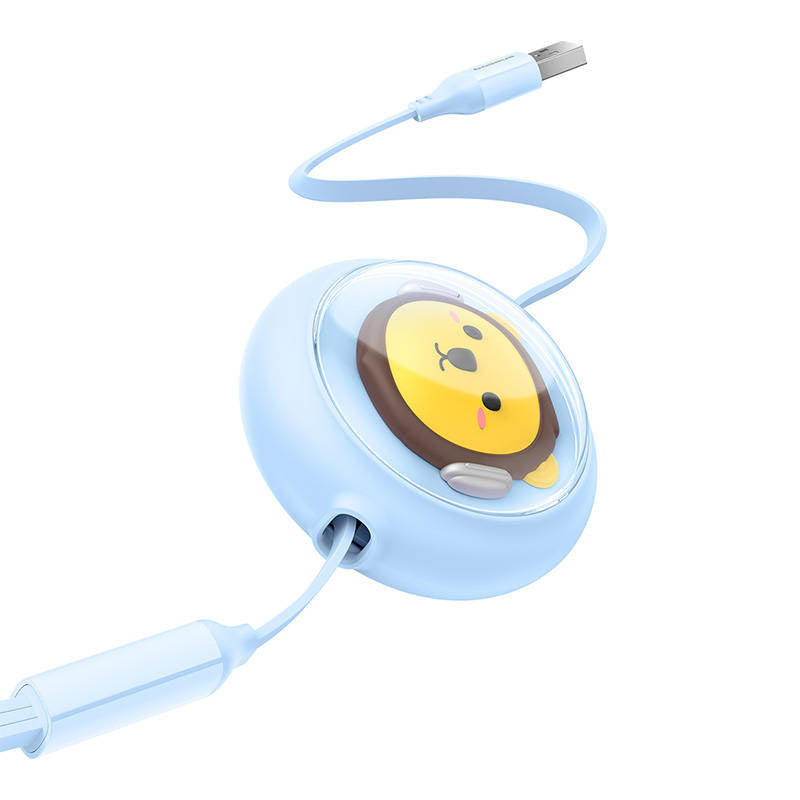 Charging Cable 3w1 Baseus USB to USB-C, USB-M, Lightning 3,5A, 1,1m (blue) - Product Image 4