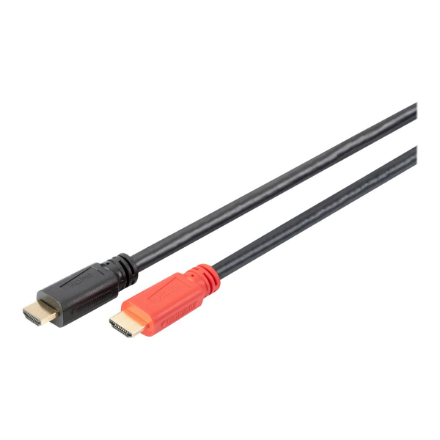 Digitus | High Speed HDMI Cable with Signal Amplifier | DB-330118-100-S | HDMI Male (type A) | HDMI Male (type A) | HDMI