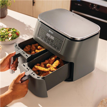 NINJA Double hot air fryer | DZ300EU | Power 2400 W | Capacity 7.6 L | Grey