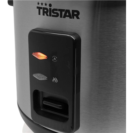 Tristar | RK-6146 | Rice cooker | 400 W | 1 L | Number of programs 0 | Black/Stainless steel