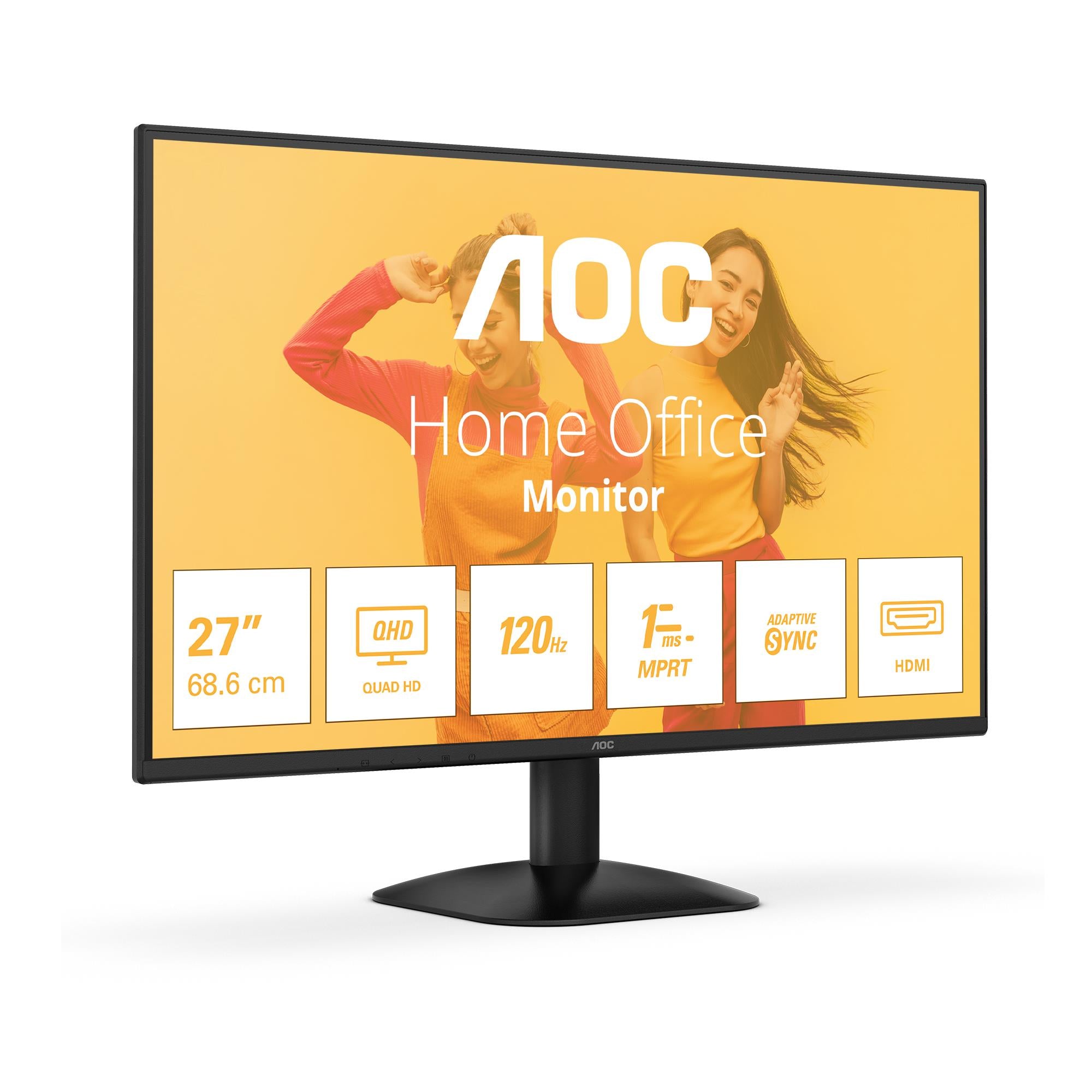 LCD Monitor AOC 27 " 2560 x 1440 pixels Quad HD Native aspect ratio 16:9 LED Flat Q27B35S3