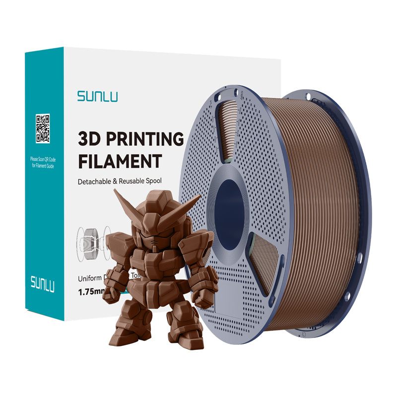 Sunlu PLA+ 2.0 Filament (Coffee Brown) - Image 1