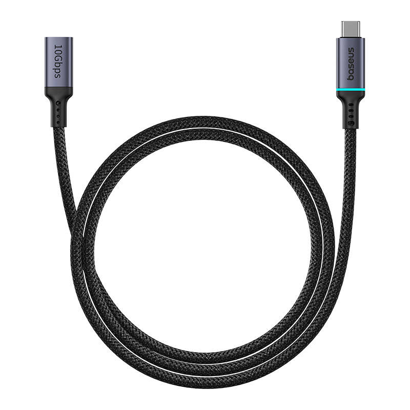 Baseus High Definition extension cable USB-C Male to Female 10Gbps, 1m (black) - Product Image 2