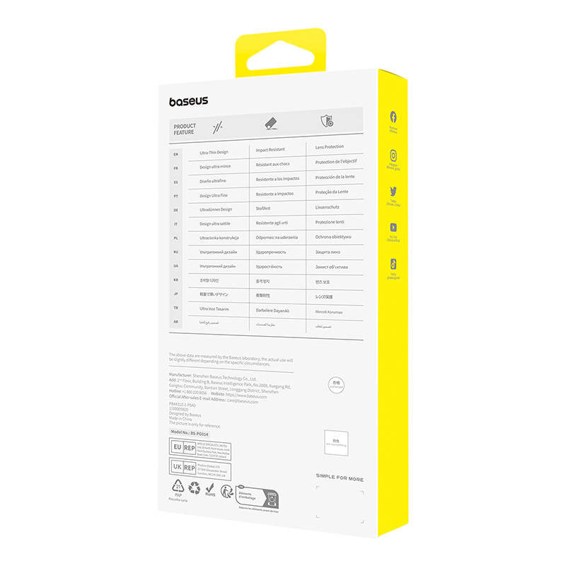 Magnetic Phone Case for iPhone 15 Plus Baseus OS-Lucent Series (Clear) - Product Image 5