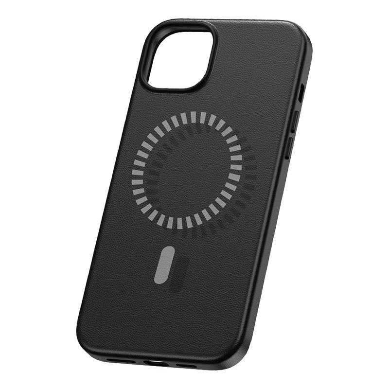Magnetic Phone Case for iPhone 15 ProMax Baseus Fauxther Series (Black) - Product Image 2