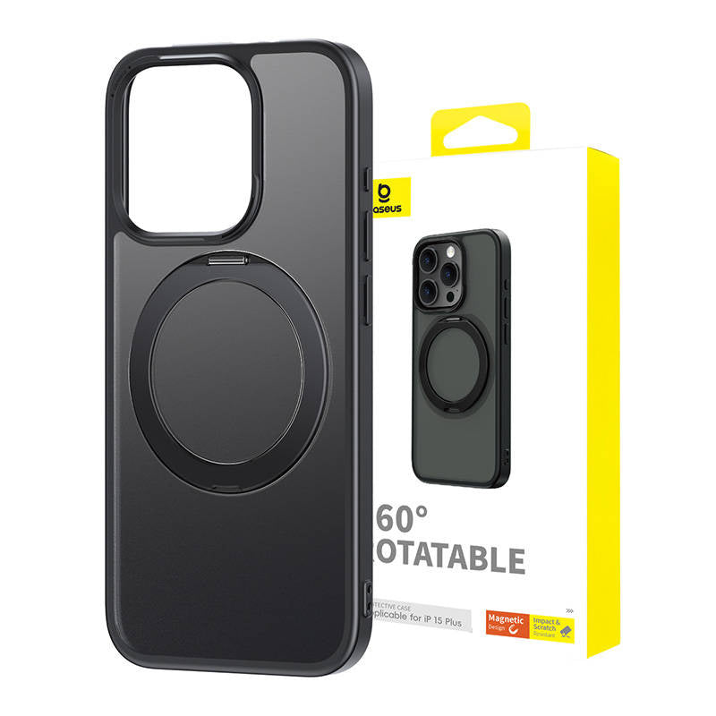 Magnetic Phone Case for iPhone 15 Plus Baseus CyberLoop Series (Black) - Product Image 1