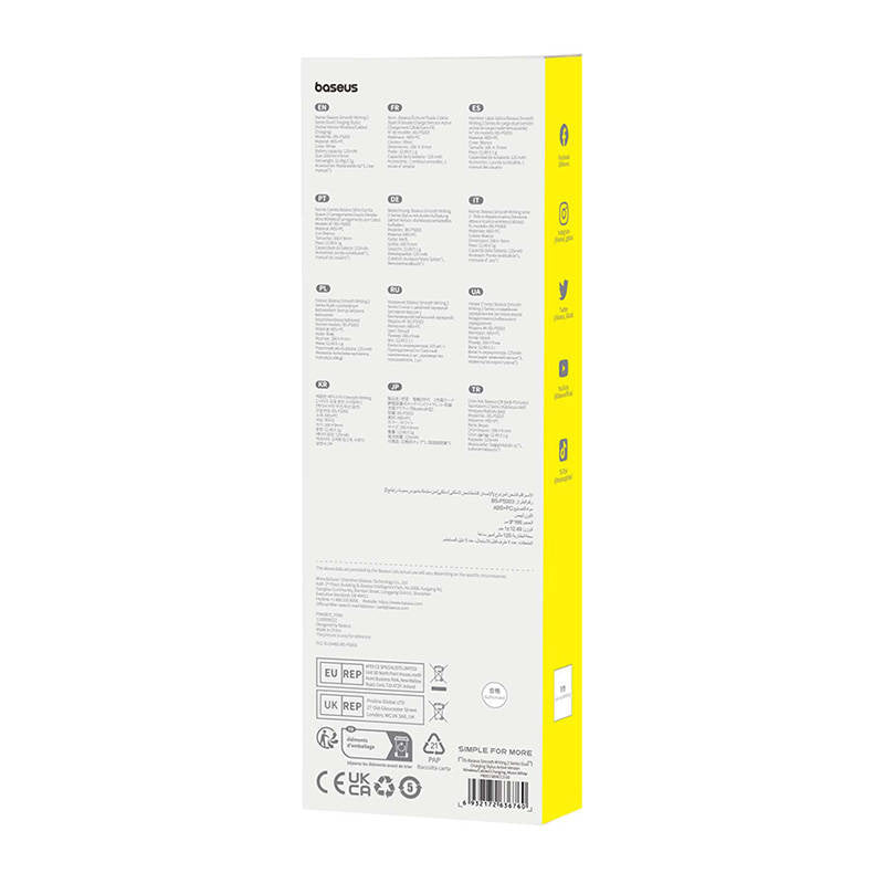 Active stylus Baseus Smooth Writing Series with wireless and cabled charging (White) - Product Image 4