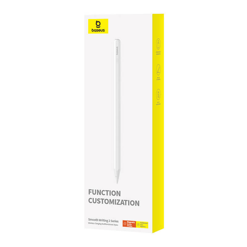 Active, multifunctional stylus Baseus Smooth Writing Series with wireless charging, USB-C (White) - Product Image 5
