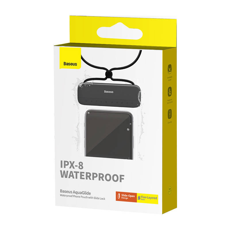 Waterproof phone case Baseus AquaGlide (black) - Product Image 7