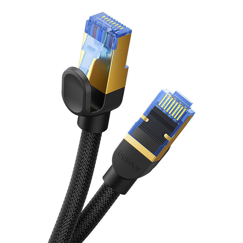 Braided network cable cat.7 Baseus Ethernet RJ45, 10Gbps, 25m (black) - Product Image 5