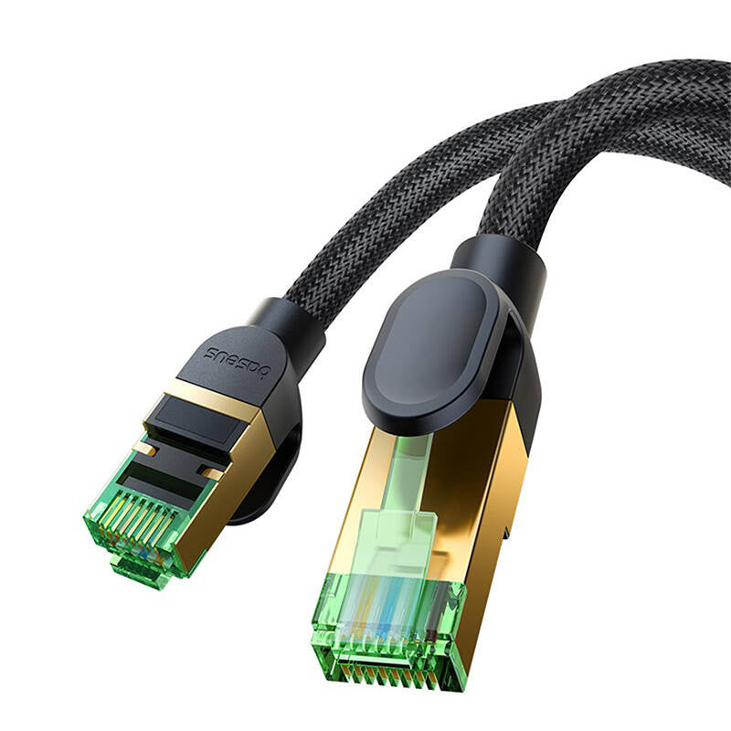 Braided network cable cat.8 Baseus Ethernet RJ45, 40Gbps, 2m (black) - Product Image 6