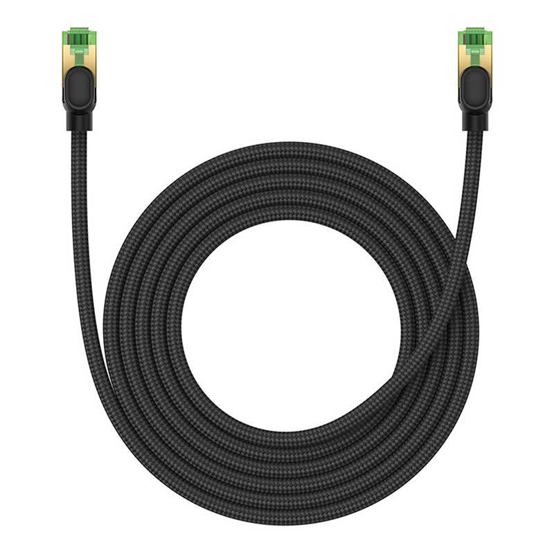 Braided network cable cat.8 Baseus Ethernet RJ45, 40Gbps, 3m (black) - Product Image 2