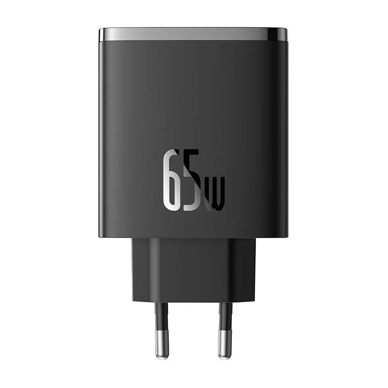 Wall charger Baseus OS-Cube Pro 2xUSB-C + USB, 65W (black) - Product Image 1