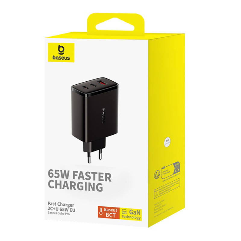 Wall charger Baseus OS-Cube Pro 2xUSB-C + USB, 65W (black) - Product Image 6