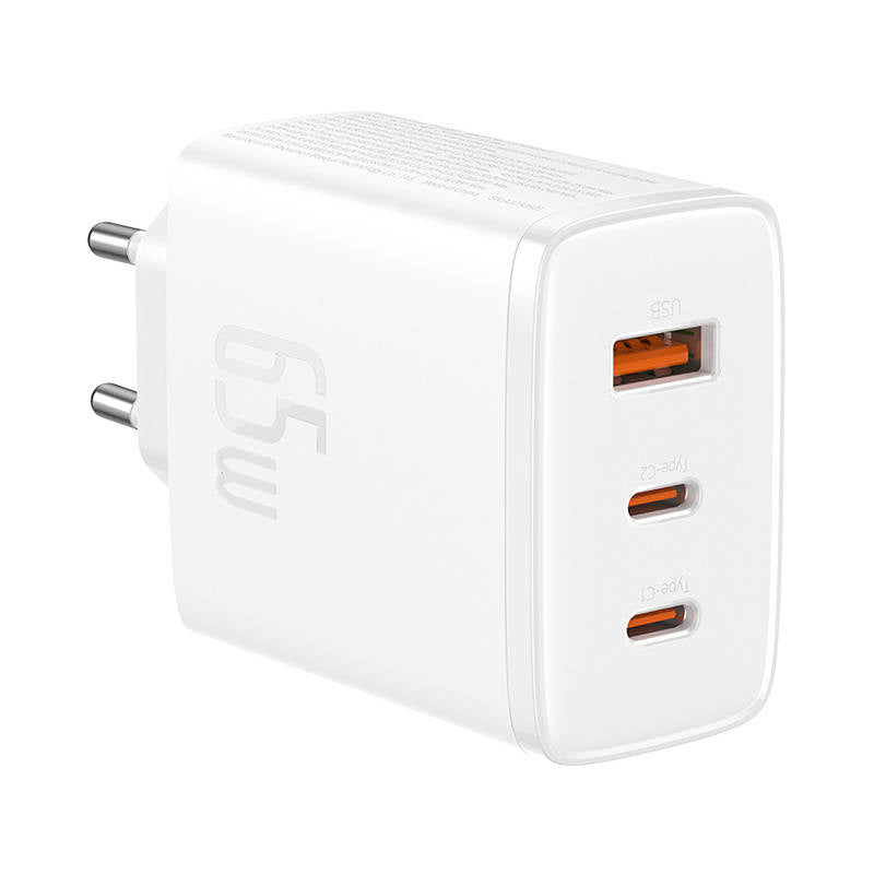 Wall charger Baseus OS-Cube Pro 2xUSB-C + USB, 65W (white) - Product Image 3