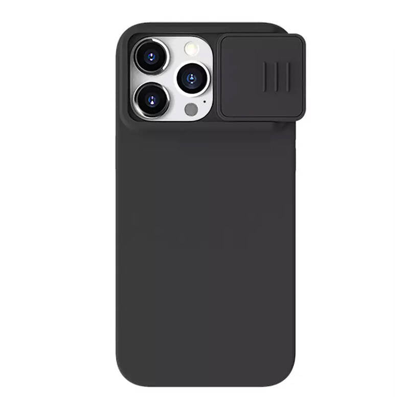 Nillkin CamShield Silky Silicone case for iPhone 15 Pro (classic black)) - Product Image 1