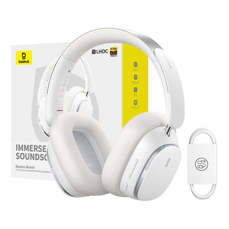Baseus Bowie H1 Wireless Headphones Bluetooth 5.2 (white) - Product Image 10