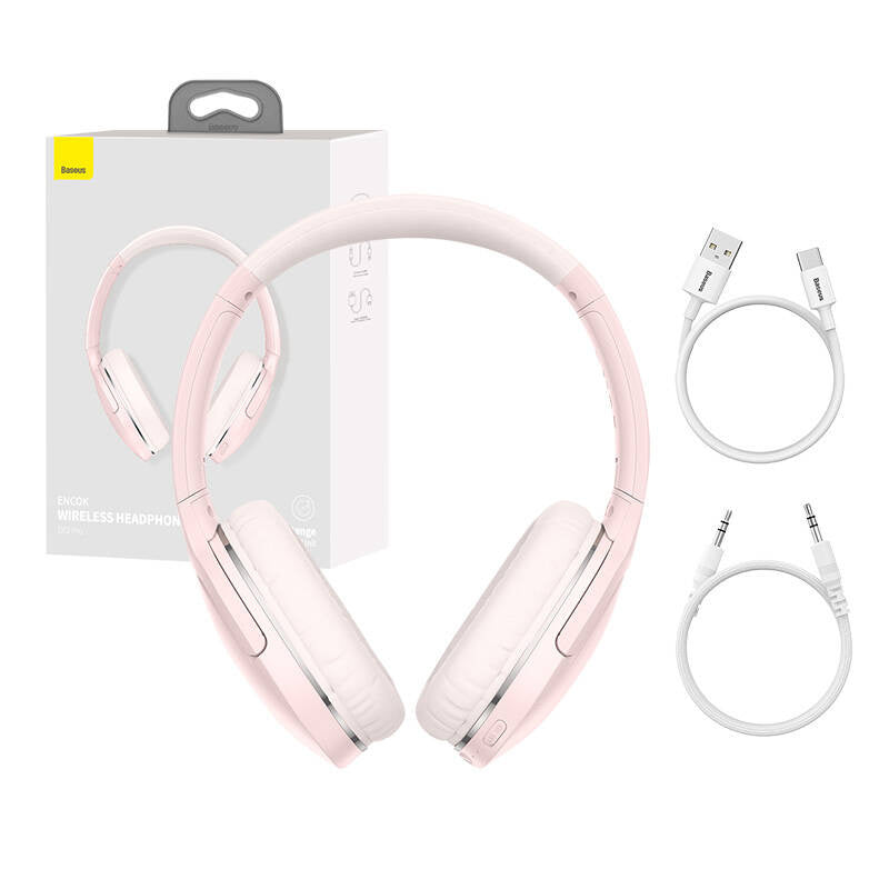 Wireless headphones Baseus Encok D02 PRO (pink) - Product Image 10
