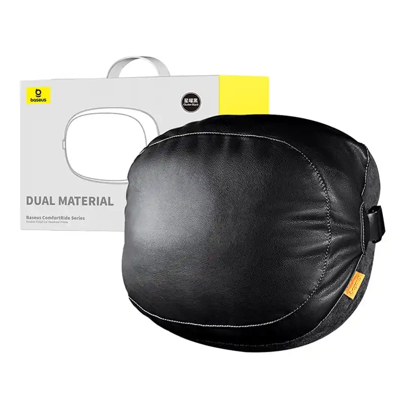 Double sided Car Headrest Mounted Pillow Baseus Comfort Ride (black) - Product Image 1