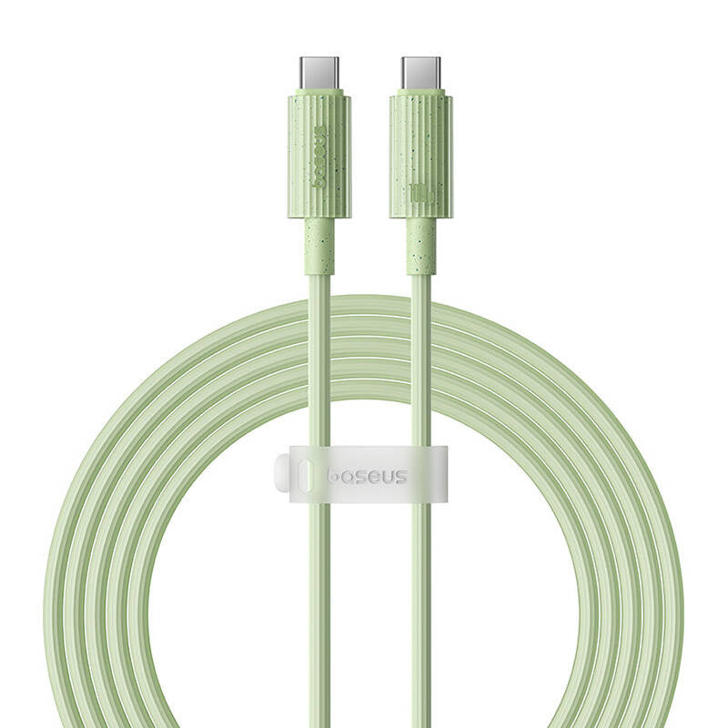 Fast Charging cable Baseus USB-C to USB-C Habitat Series 2m 100W (green) - Product Image 2