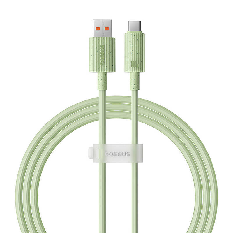 Fast Charging cable Baseus USB to USB-C Habitat Series 1m 100W (green) - Product Image 2