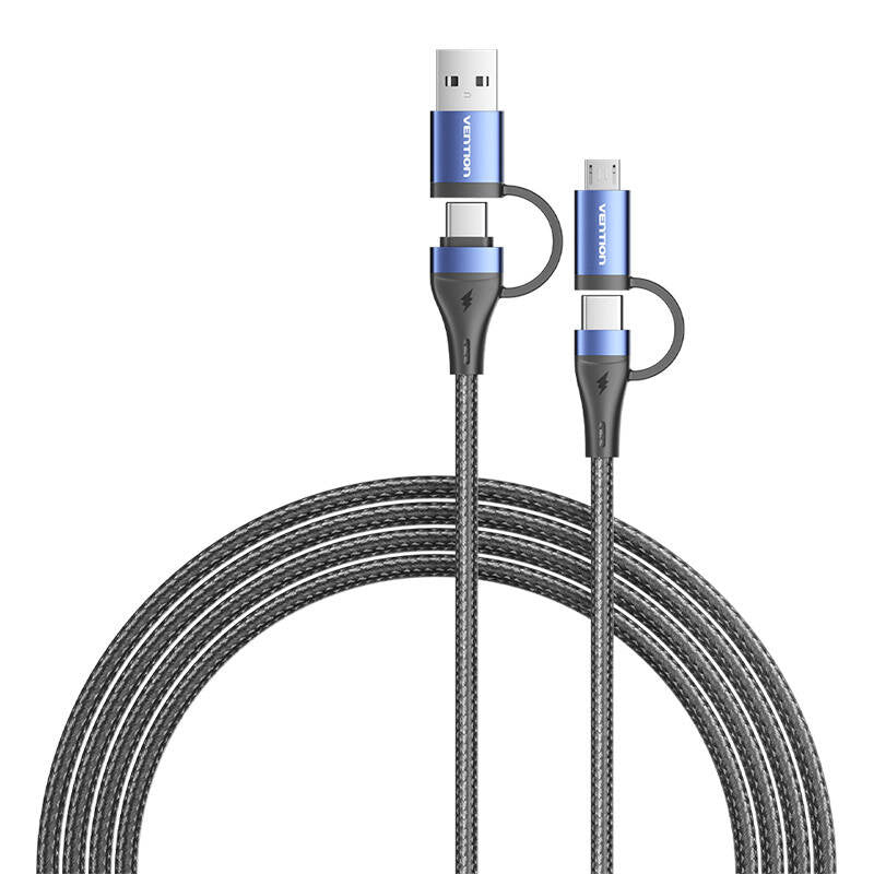 Kabel 4in1 USB 2.0 Vention CTLLH 2m (schwarz)
